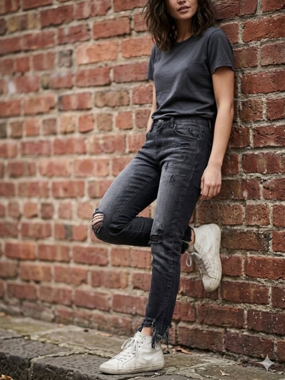 One Teaspoon NWT Black Oak Firebirds Distressed Raw Edge Cropped Jeans 3112